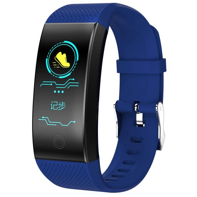 Resigilat Bratara Fitness Smart Techstar® QW18 ALBASTRU, Monitorizare Cardiaca, Sedentary, Bluetooth, IP65, Ecran IPS - 3 | YEO