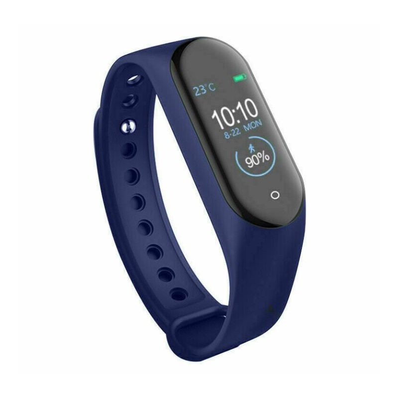 Resigilat Bratara Sport M4 Techstar® Pentru Fitness, Monitorizarea Presiunii Sangelui si A Batailor Inimii, Albastru - 2 | YEO