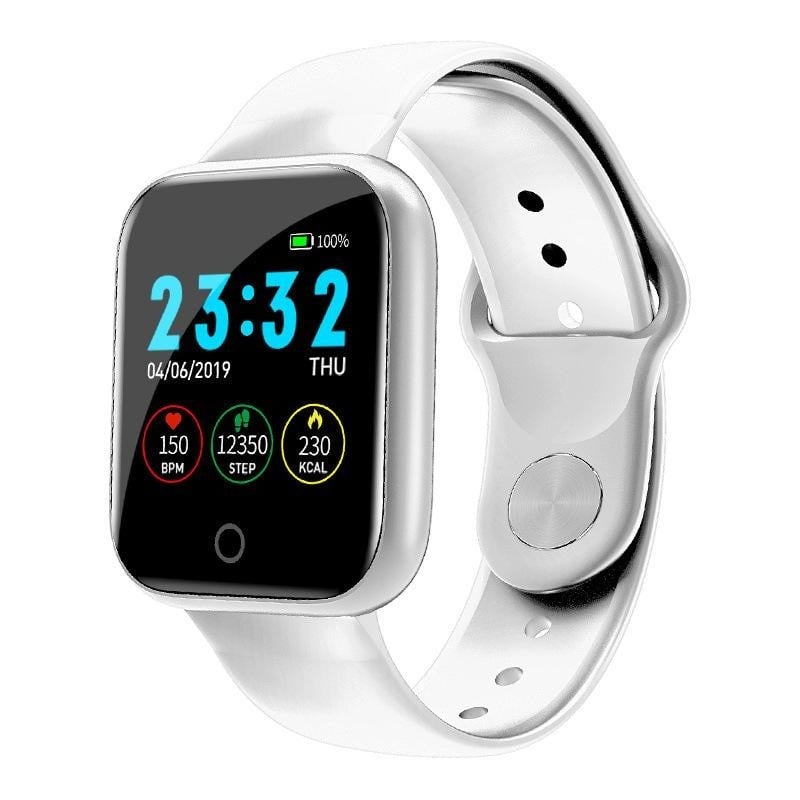 Resigilat Ceas Smartwatch Techstar® I5, 1.3 inch OLED, Bluetooth 4.0 + EDR, Monitorizare Tensiune, Puls, Oxigenare Sange, Alerte Hidratare, Alb