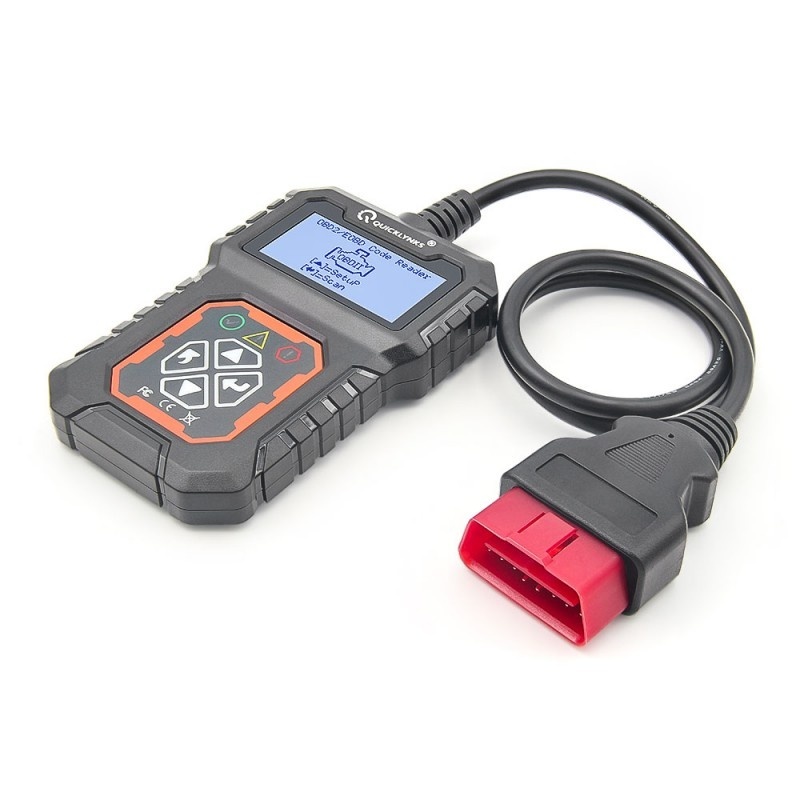 Resigilat Dispozitiv de diagnosticare auto si citire coduri Quicklynks T31, OBD2, Afisaj LCD, DC 8-25V, Citire/Stergere Coduri si Check Engine, Negru - imagine 3
