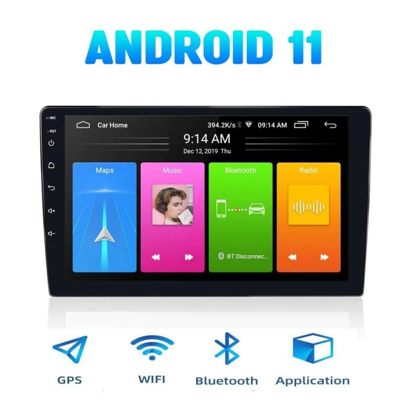 Resigilat Navigatie Auto Techstar® H700, Android 11, 1DIN, Apple CarPlay, Android Auto, Wireless, Ecran HD Touch 7