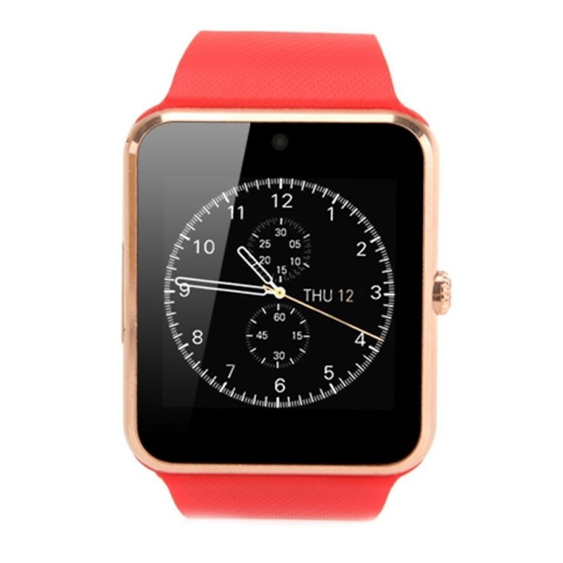 Resigilat Smartwatch U-Watch GT08 Bluetooth Rosu Compatibil SIM, MicroSD