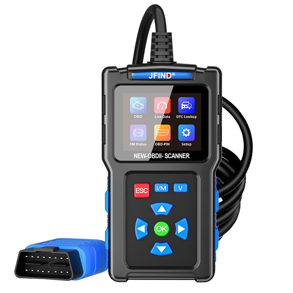 Scanner OBD2 Universal JFIND JF700, Cititor de Coduri de Eroare ale Motorului, Instrument de Diagnosticare CAN pentru Toate Vehiculele OBDII din 1996 și Mai Noi