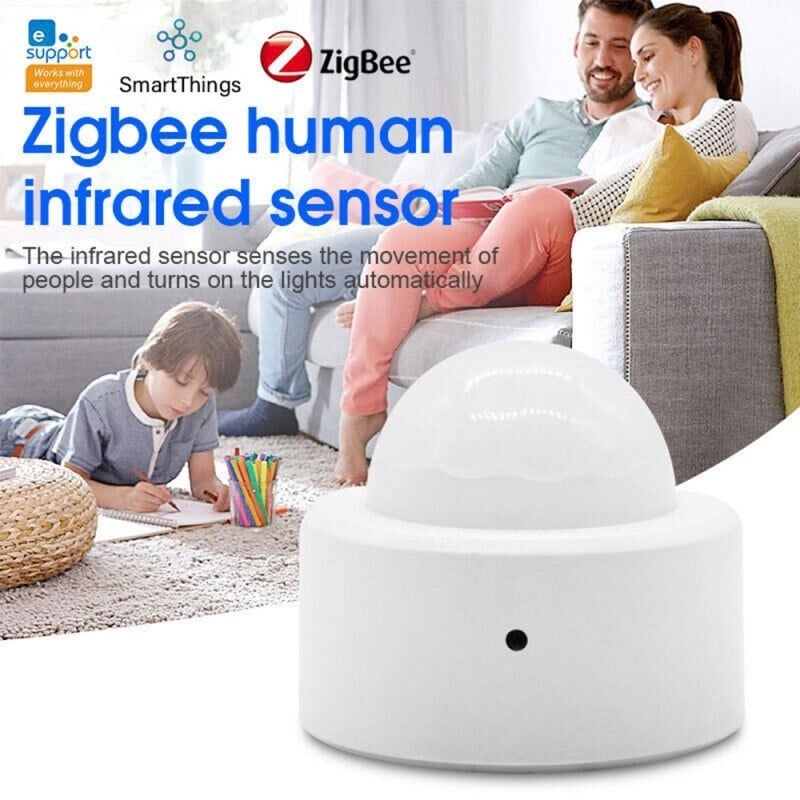 Senzor De Miscare Inteligent Zigbee 3.0, Unghi De Detectare 120 °, Distanta Detectare 5m, Senzor Infrarosu, Detectarea luminozitatii, Alb - 2 | YEO