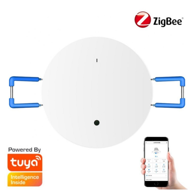 Senzor inteligent de detectare a miscarii Zigbee 3.0, Unghi de detectare 360 °, Distanta detectare 9m, Senzor infrarosu, Alb - 3 | YEO