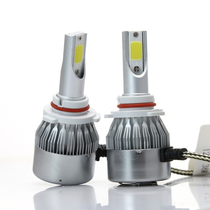 Set 2 LED-uri Auto Techstar® C6, 9005, 36w, 3800 Lumeni, 6500K, AUTO, 12-24 Volti, COB - 1 | YEO