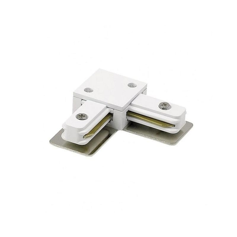 Set Conector pentru Sina Techstar® RailRacks, Monofazata, Tip L, Forma L, Alb