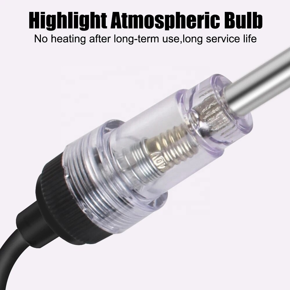 Tester scanteie bujie in linie Techstar, universal auto/moto/ATV, cu indicator luminos, diagnostic rapid „no spark”, montaj intre firul de bujie si bujie
