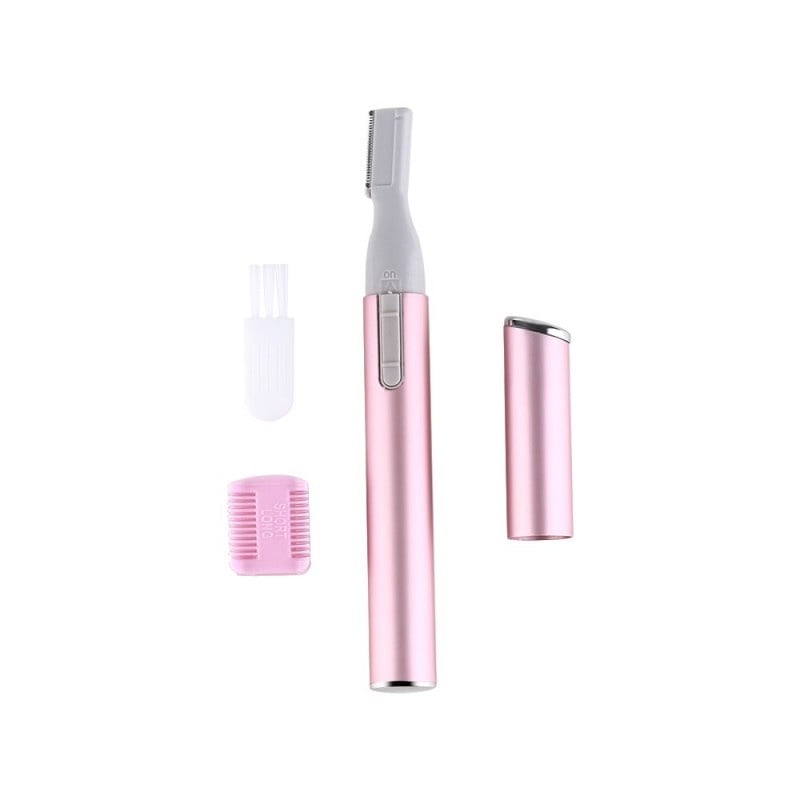 Trimmer Mini Techstar®, Facial, Compact, Cu Baterii, pentru Dame, Roz - 1 | YEO