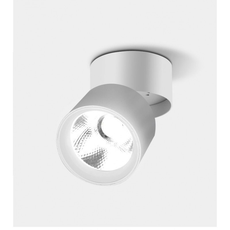 Aplica LED Techstar® AP, Putere 15W, Culoare Lumina 6500K, Diametru 8.7cm, CRI 80+, Corp Aluminiu, Reglabil 90°, Alb - 1 | YEO