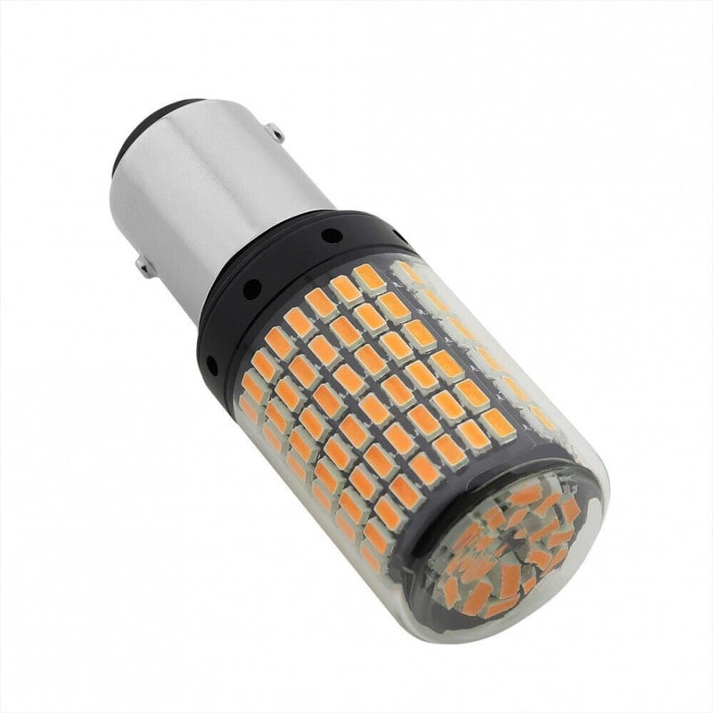 Bec Led Auto Techstar® BAY15D, 1157, Galben, 12V, 21W, 800 lm, Argintiu - 1 | YEO