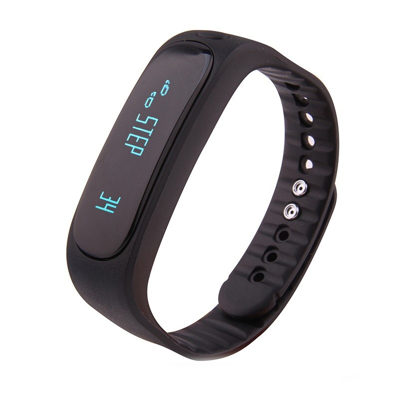 Bratara Fitness Smartband Bluetooth E02 negru