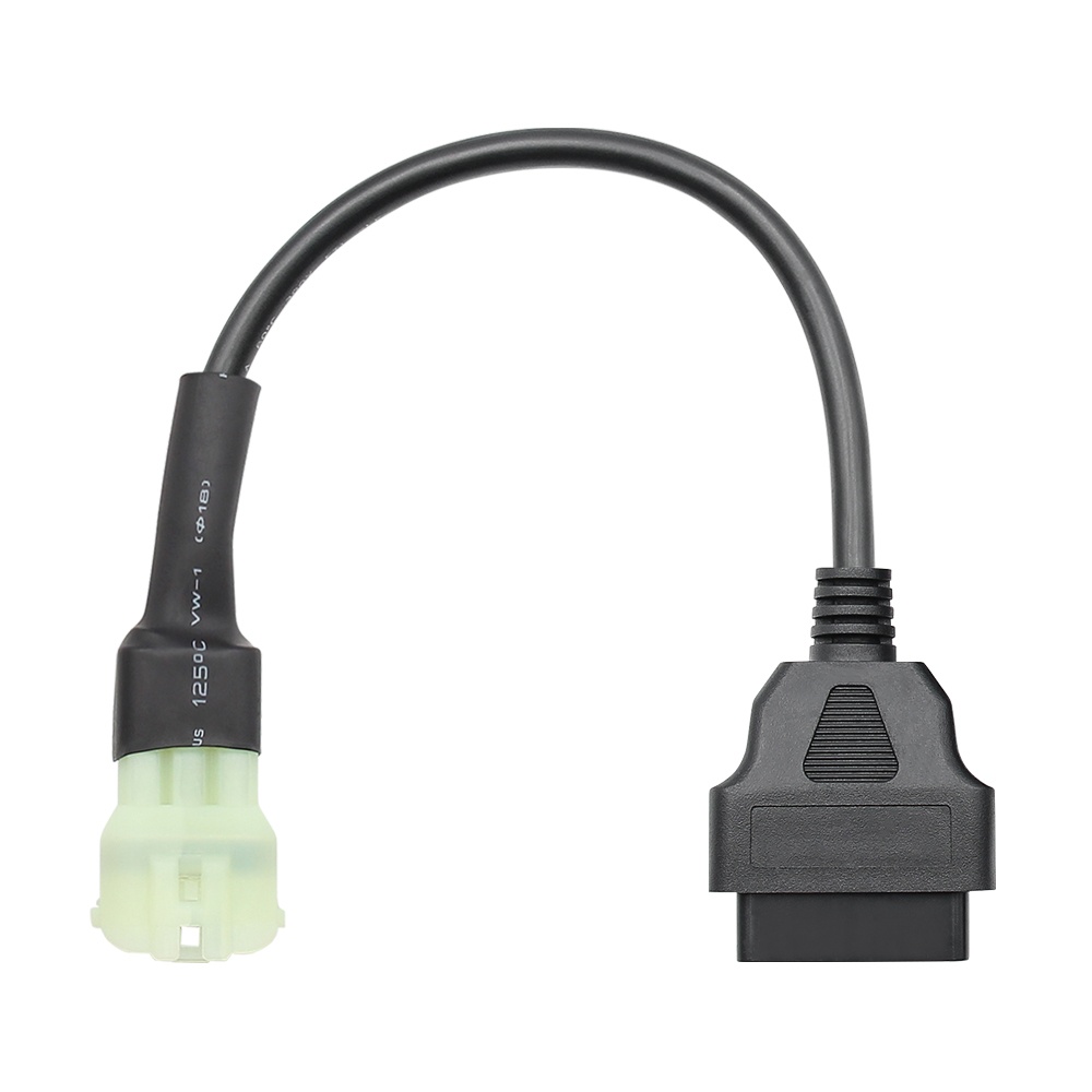 Cablu Adaptor Motociclete KTM, 6-pin, verde, femela catre OBD-II 16-pin femela, pentru diagnoza ECU cu TuneECU - 1 | YEO