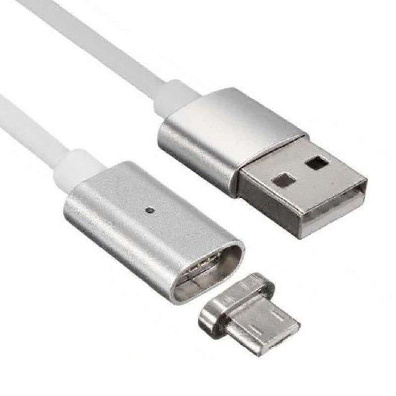 Cablu Magnetic Android Universal Micro Usb Argintiu