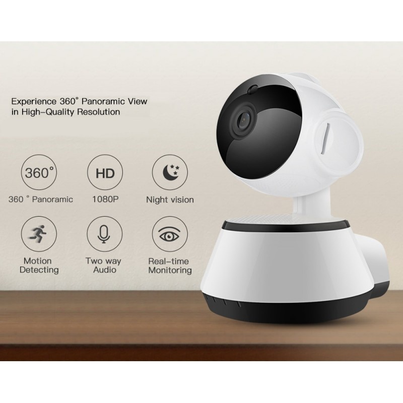 Camera de Supraveghere Interior IP Wireless Techstar® RL-21 Pan / Tilt HD 720P Leduri Infrarosu IoS si Android - 1 | YEO