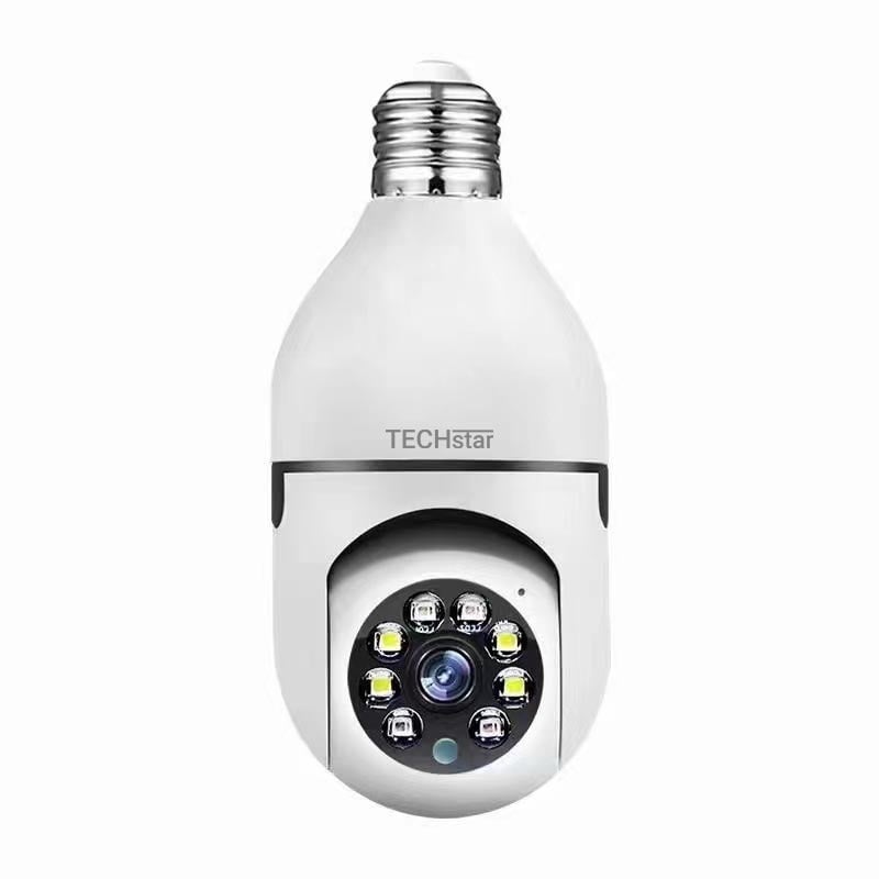 Camera de Supraveghere IP PTZ Techstar® IPC-E27 tip bec, HD, Lumina Infrarosie, Control Vertical si Orizontal, Audio Bidirectional, Detectarea Miscarii, P2P, Cloud, Slot MicroSD, Montaj E27 - 2 | YEO