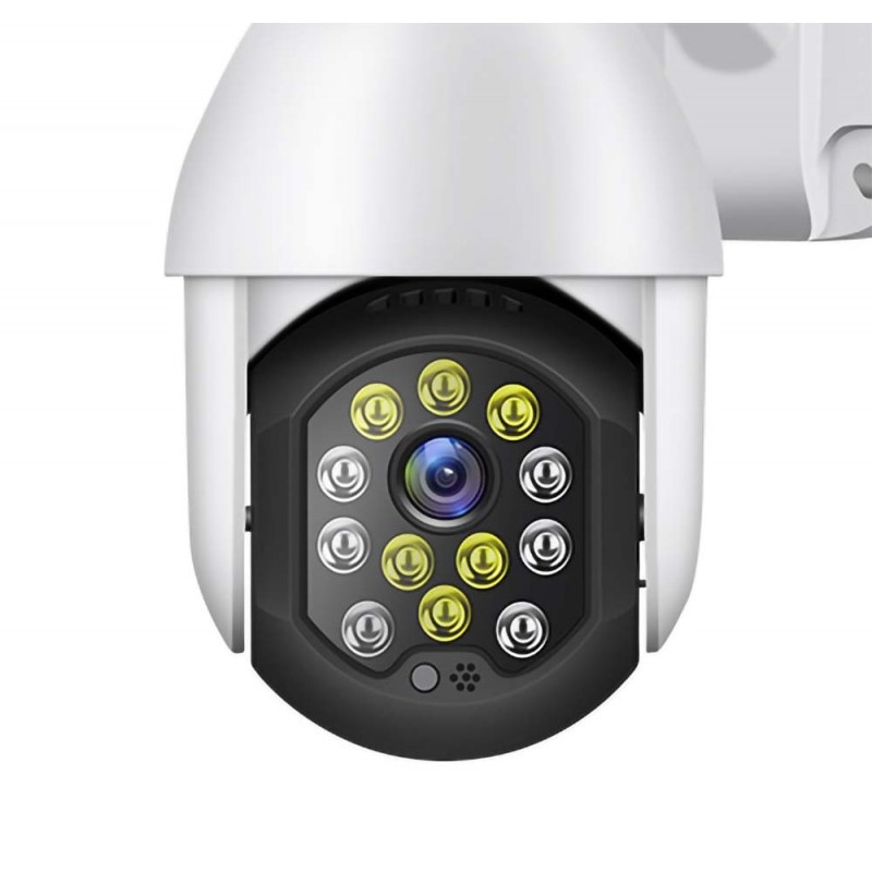 Camera Supraveghere IP PTZ Techstar® P19D, Camera Duala, Wireless, 320°, 1080p, IR+LED, Exterior, ONVIF, NVR, Senzor Miscare, Alarma - 1 | YEO