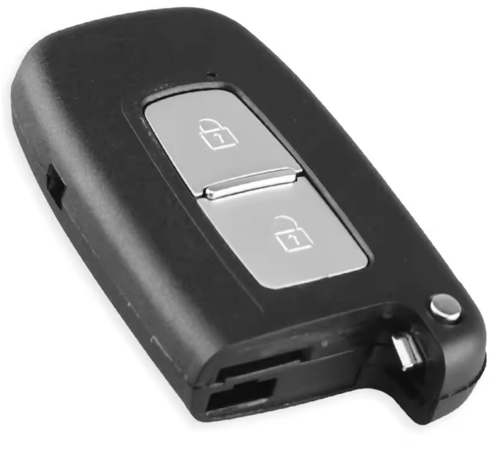 Carcasa cheie auto pliabila Techstar compatibila cu Hyundai Sonata, Azera, Genesis Coupe, ix35, i30, i45 si Kia Forte, Sportage, K2, K5, 2 butoane, lama HYN14 stanga, fara electronica - imagine 2