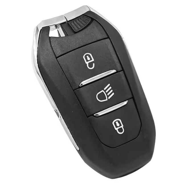 Carcasa Cheie Auto Techstar cu 3 butoane, Compatibila Peugeot 308, 408, 508, 3008, 5008, Citroen C3, C4, DS - 2 | YEO