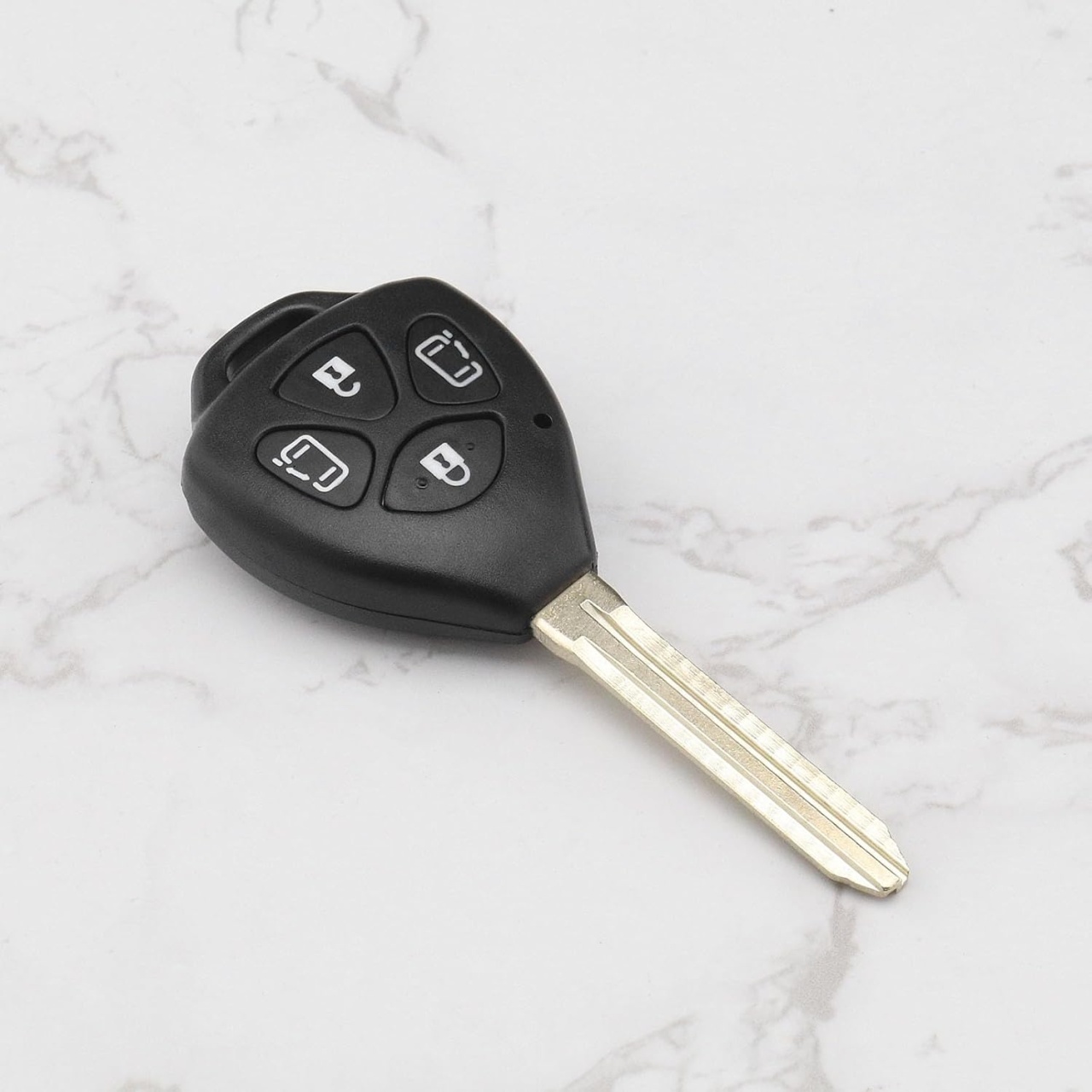 Carcasa Cheie Auto Techstar cu 4 butoane compatibila cu Toyota Corolla, Camry, Alphard - 2 | YEO