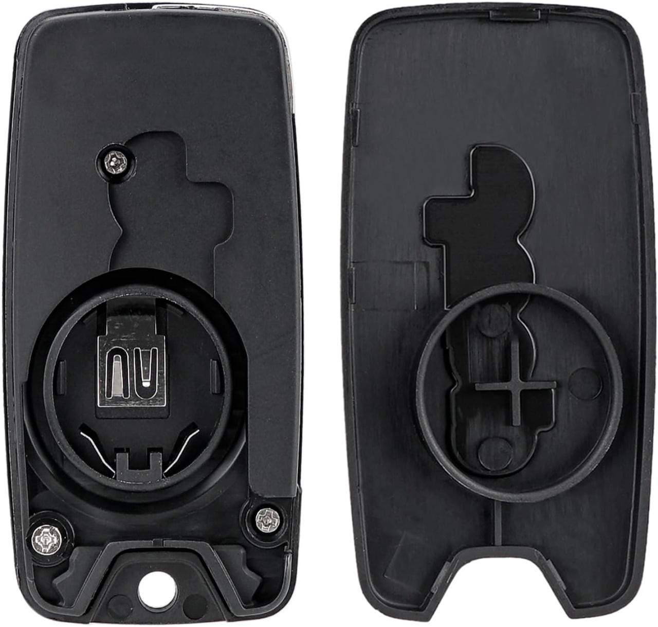 Carcasa Cheie Auto Techstar tip Flip cu 4 butoane, Compatibila Jeep Renegade, Compass, Patriot, Liberty 2014–2021, Fiat 500X, cu Lama - 2 | YEO