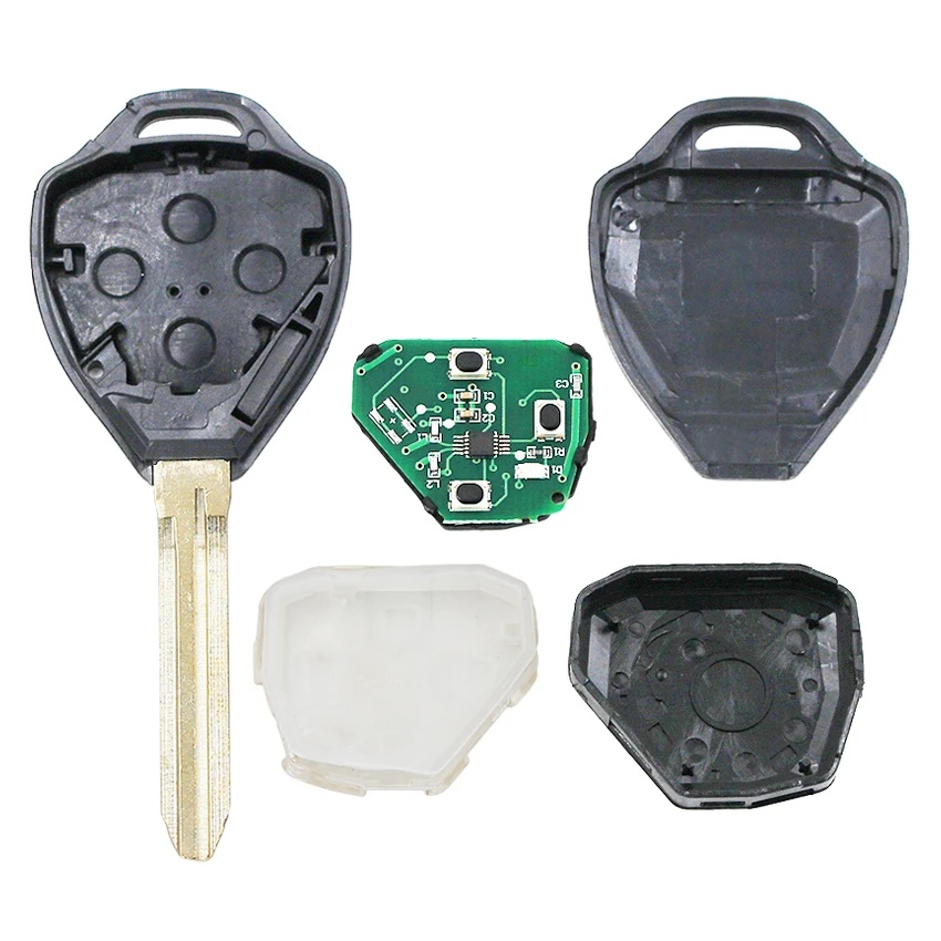 Cheie auto completa cu telecomanda Techstar compatibila cu Toyota RAV4, Corolla, Yaris, 2 butoane, 433 MHz, chip 4D67 / 72G, B41TA / B42TA, lama TOY43 - imagine 2