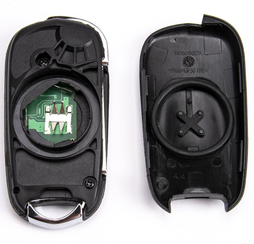 Cheie auto completa programabila, Techstar tip briceag, 3 butoane, compatibila Opel Astra K 2015–2021 – 434 MHz, cip ID46 PCF7961E, lama HU100 - 2 | YEO