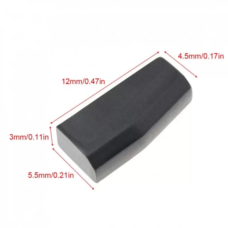 Cip Transponder Auto Aftermarket, Blank, ID67 4D67 80bit Tip Carbon – Compatibil Toyota Land Cruiser, Hilux, RAV4, Corolla, Avensis / Lexus LX, GX, RX - 3 | YEO