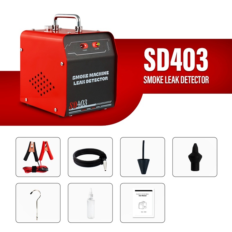 Detector de scurgeri cu fum Techstar® SD403, Testare Profesionala pentru Sisteme EVAP, Conducte Auto si Admisie si Evacuare, Rosu/Negru - 1 | YEO