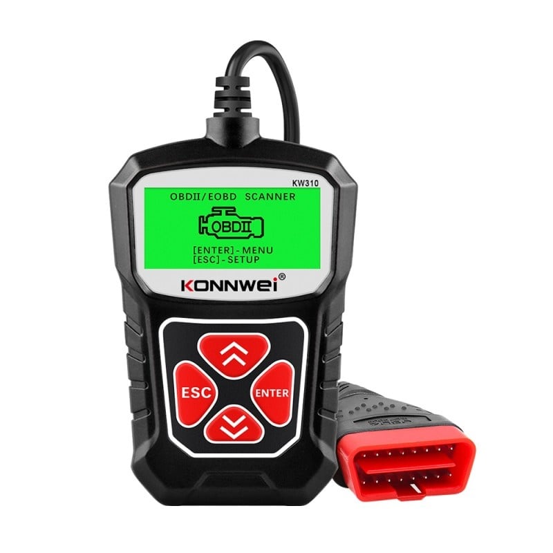 Diagnoza OBD2 KONNWEI KW310, Black, Afisare Erori + Descriere, Resetari, Live Data, ELM 327 OBDII