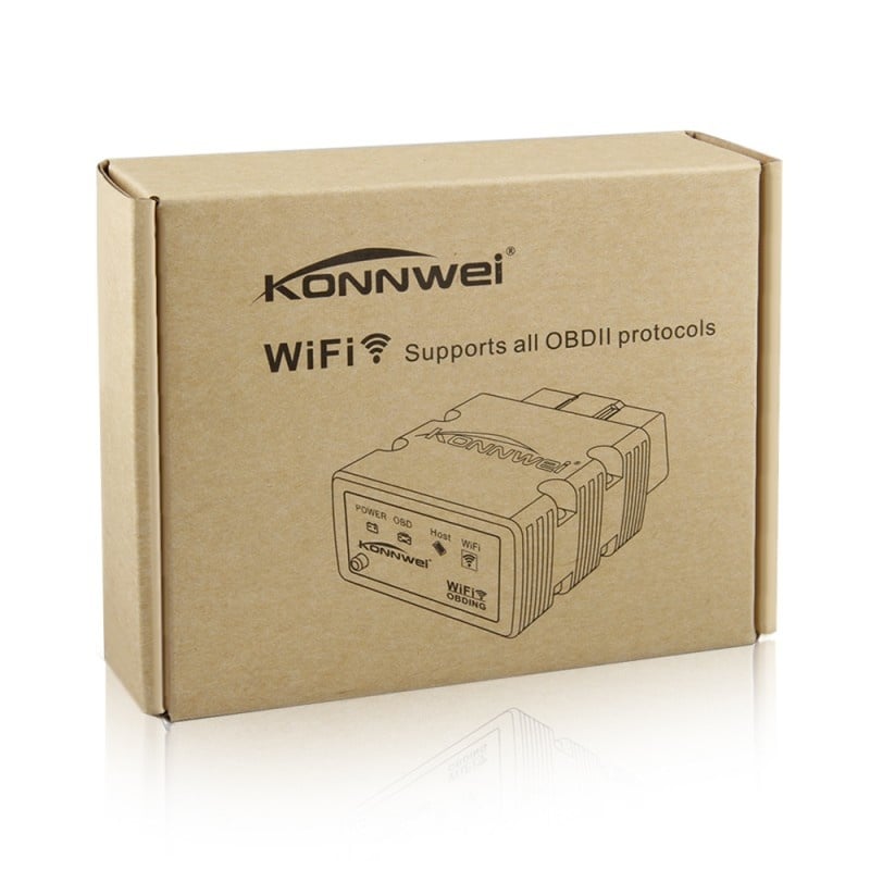 Diagnoza OBD2 KONNWEI KW902, Green, WiFi, iOS, Android, PC, ELM 327 OBDII, PIC18F25K80 - 1 | YEO