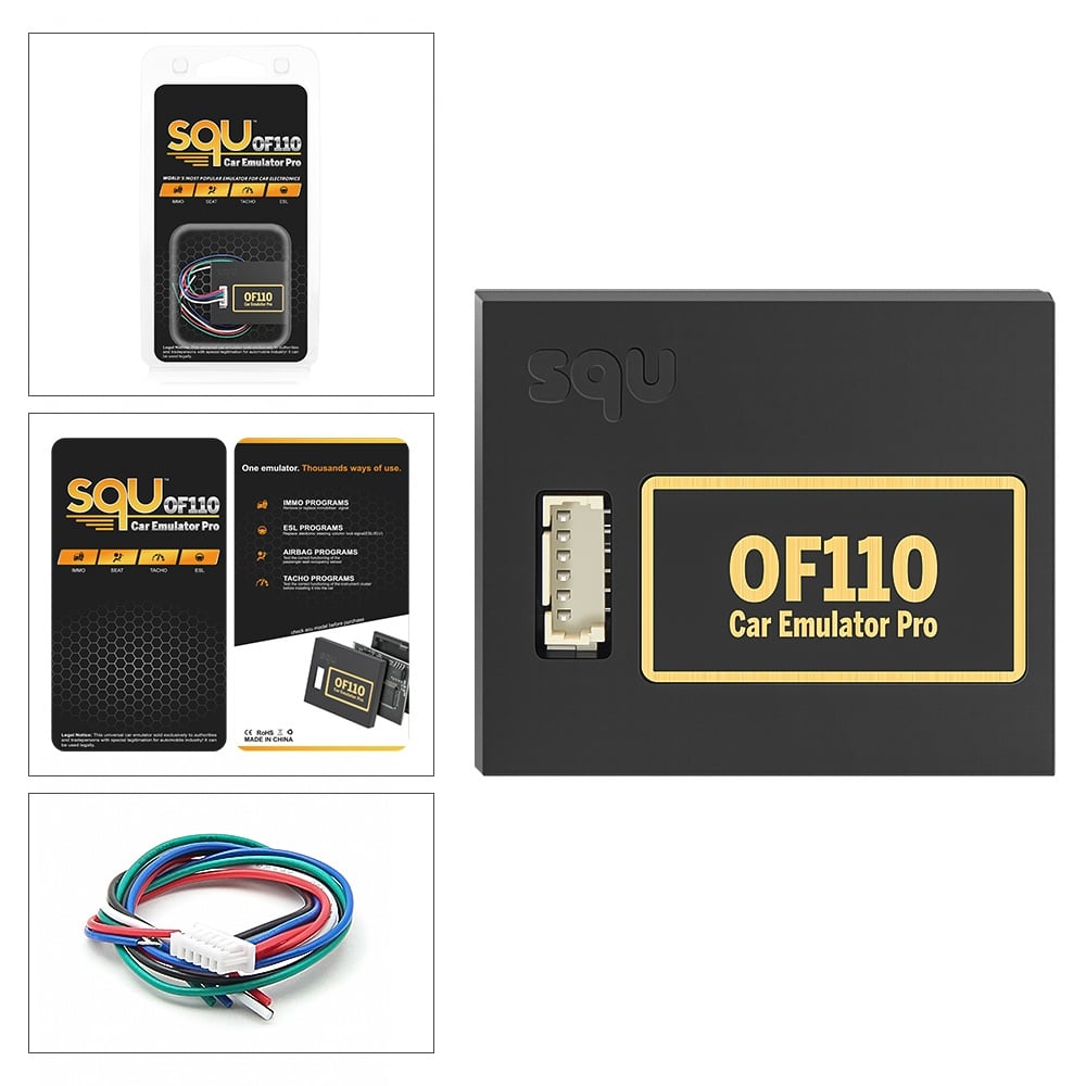 Emulator Universal Auto Techstar® SQU OF110, Diagnosticare IMMO, Programare Chei ECU, Bypass Blocare Volan, Senzori Scaun Airbag - 3 | YEO