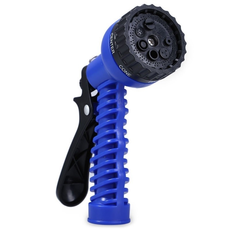 Furtun de gradina extensibil Magic Hose cu 7 Moduri de Stropire Culoare Albastru Lungime 22.5m