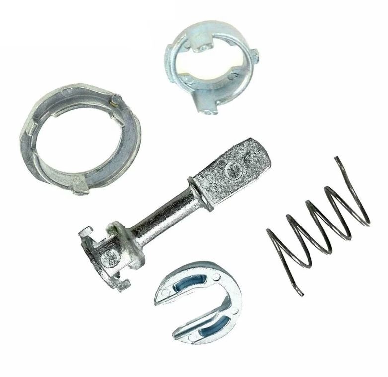 Kit reparatie incuietoare yala usa auto Techstar, compatibil cu VW Golf 4, Bora, Jetta, Polo, Audi A6, Skoda Fabia – Fata stanga/dreapta, 6 piese metalice
