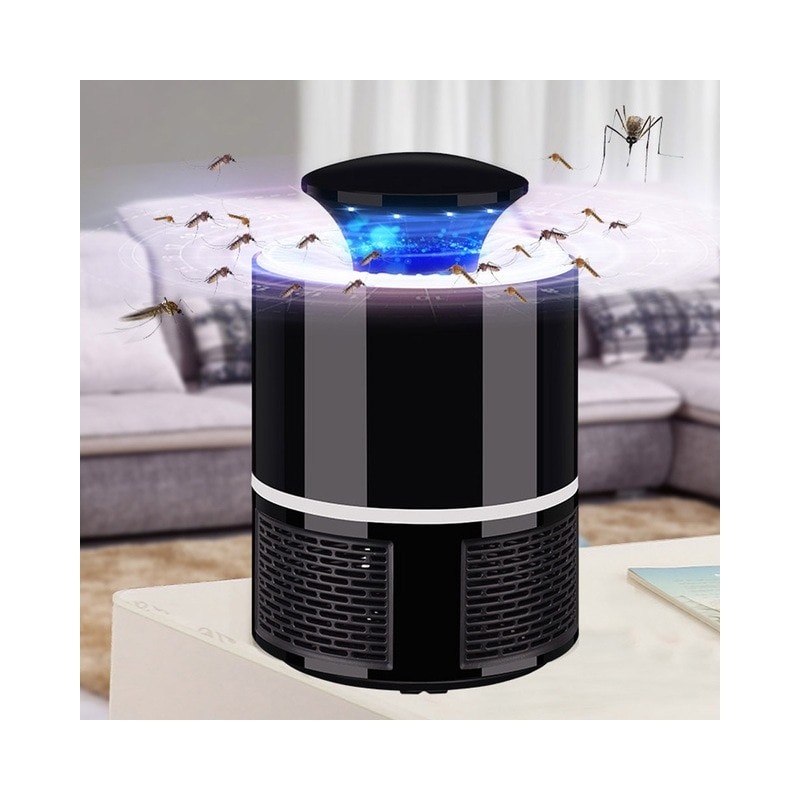Lampa Led Anti-Insecte Techstar®, 5W Negru, , pentru Tantari, Interior/Exterior cu USB