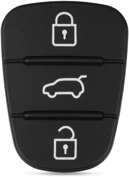 Membrana Cauciuc Butoane Cheie Auto 3 Butoane – Compatibila Hyundai, Kia – Pad pentru Telecomanda, Inlocuire Tastatura Cheie - 1 | YEO