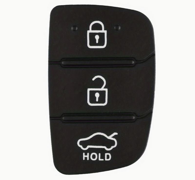 Membrana Cauciuc Butoane Cheie Auto 3 Butoane – Compatibila Hyundai, Kia – Pad pentru Telecomanda, Inlocuire Tastatura Cheie