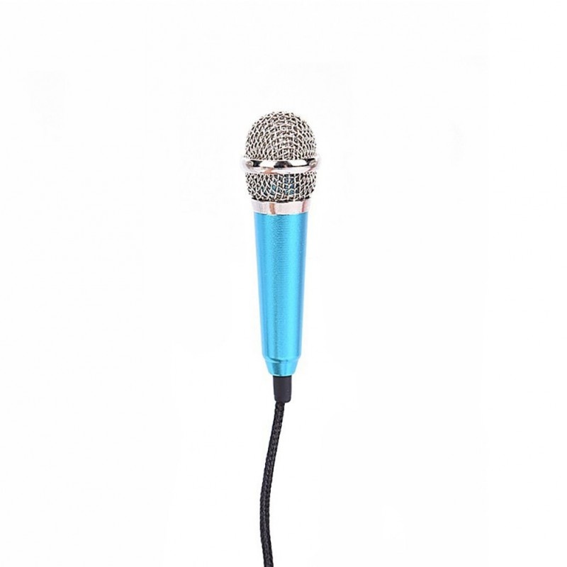 Microfon Profesional BM100 Techstar®, Inregistrare Vocala Si Karaoke, 3.5mm, Albastru - 2 | YEO