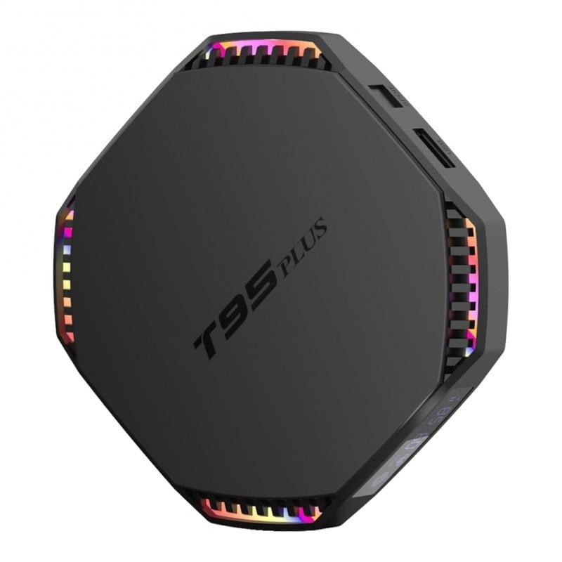 Mini PC Tv Box Techstar® T95 Plus, Procesor RK3566, Android 11, UHD 8K, HDR, 4GB RAM LPDDR4, 32GB ROM, WiFi 5G, Bluetooth, Telecomanda