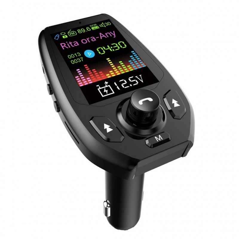 Modulator FM Transmitator Auto Techstar® Onever, Bluetooth 4.0, Wireless, Mp3 Player 3.1A 2xUSB Charger