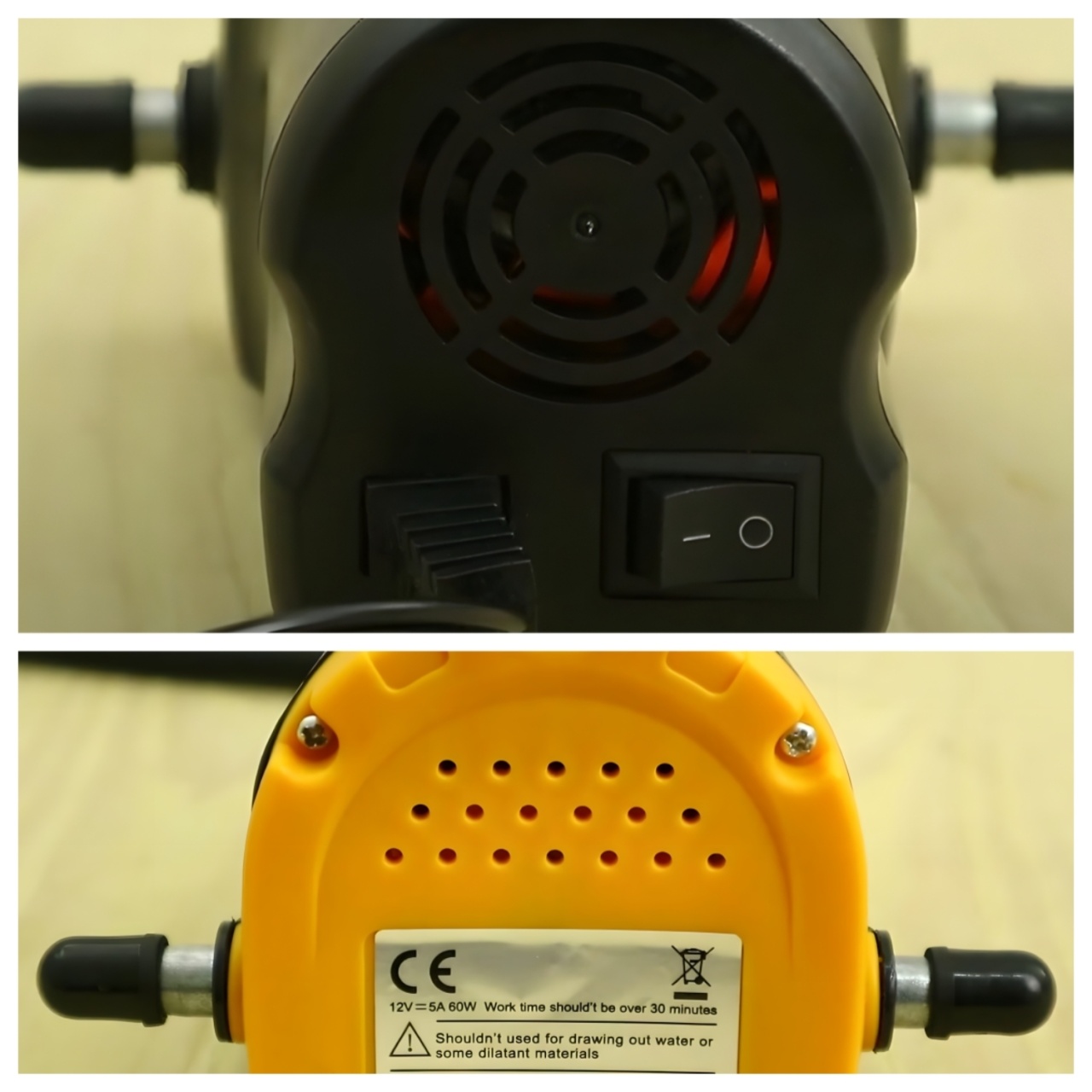 Pompa transfer motorina Techstar 12V, 45L/min, cu bypass, autoamorsanta, pompa electrica alimentare motorina cu cleme și furtune incluse