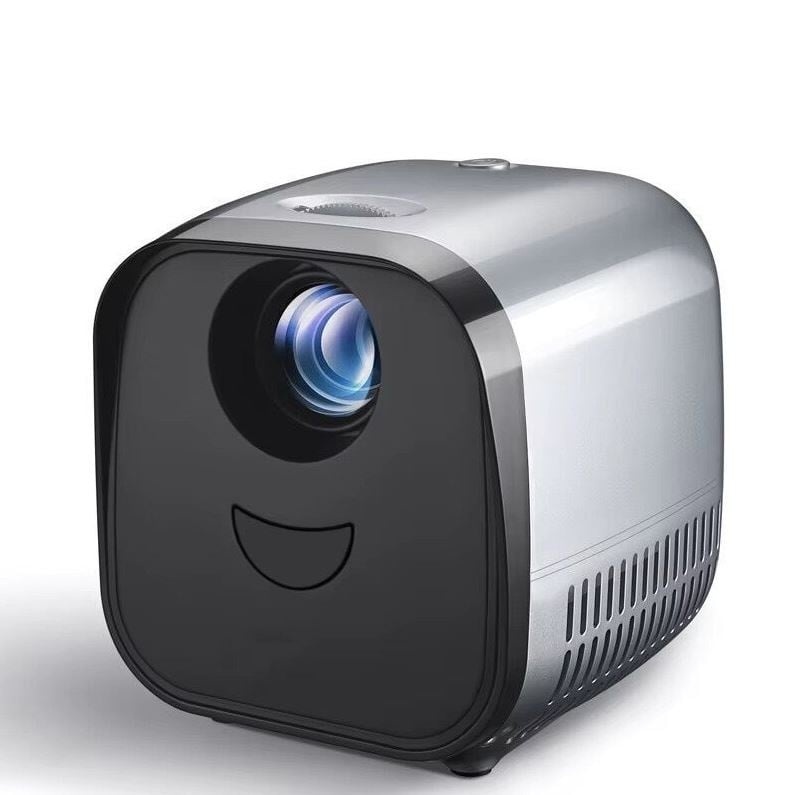 Resigilat Videoproiector Portabil Techstar® G2, Full HD 1080p, 1000 lumeni, Gri, Mini Proiector cu USB, HDMI, Ideal pentru Home Cinema, Gaming si Prezentari