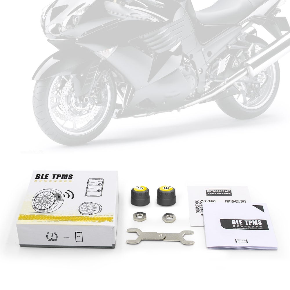 Set Senzori Techstar® TPMS cu Bluetooth pentru Motociclete, Monitorizare a Presiunii in Anvelope, Compatibil Android și iOS - 3 | YEO