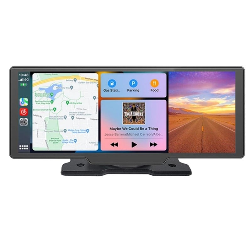 Sistem Multimedia Techstar® Apple Carplay/Android 9006D, Ecran Tactil, 9.3 Inch 1024x600 HD IPS, Bluetooth, Mirror Link, Card TF, USB, AUX, Negru - 2 | YEO