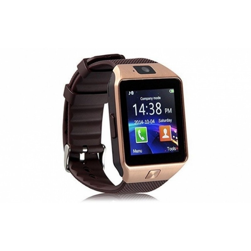 Smartwatch Bluetooth DZ09 MTK Compatibil SIM si MicroSD cu Camera Auriu