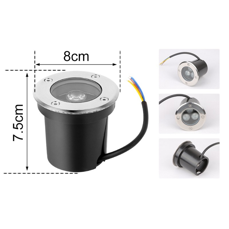 Spot LED Pentru Exterior Techstar® CMJ-DMD-001, Putere 3W