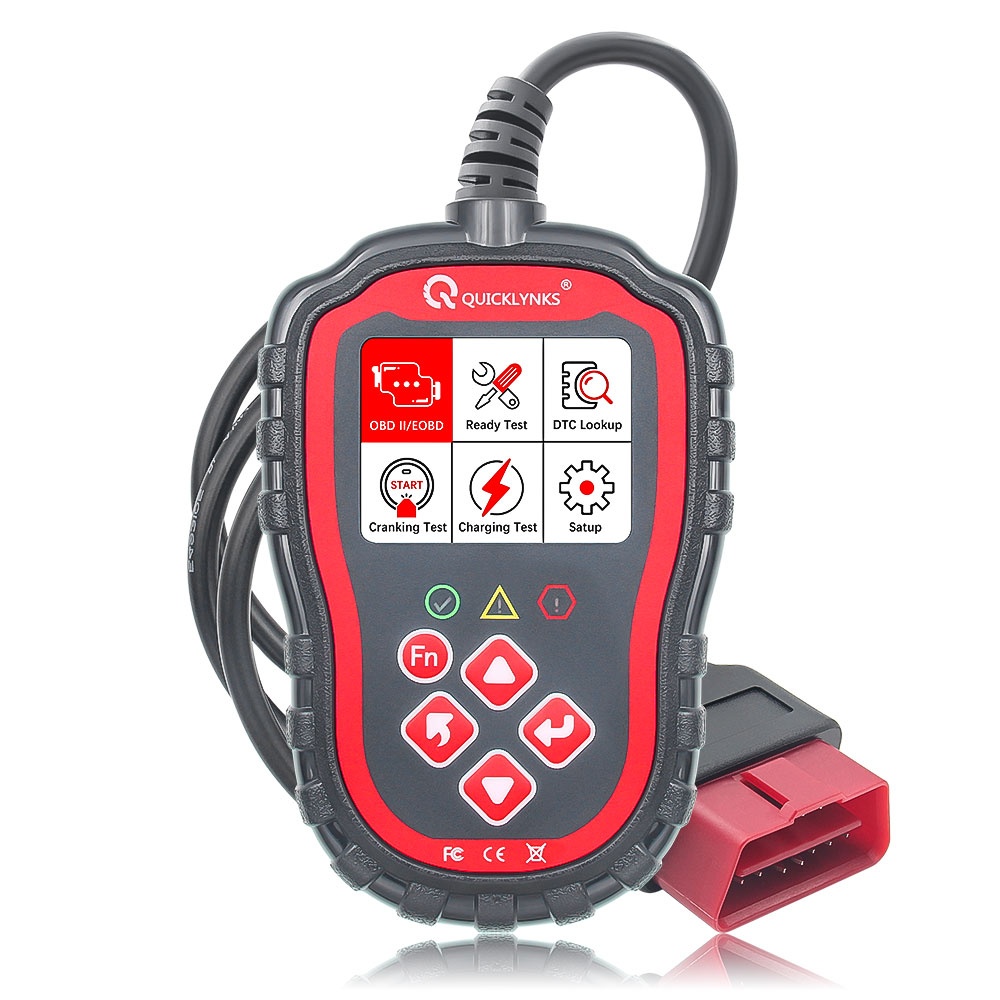 Tester Auto Profesional OBD2 QUICKLYNKS T41, cu Cititor Coduri de Eroare, Diagnoza Motor si Scanare Completa a Sistemelor, Stergere erori, DTC, Vizualizare parametri