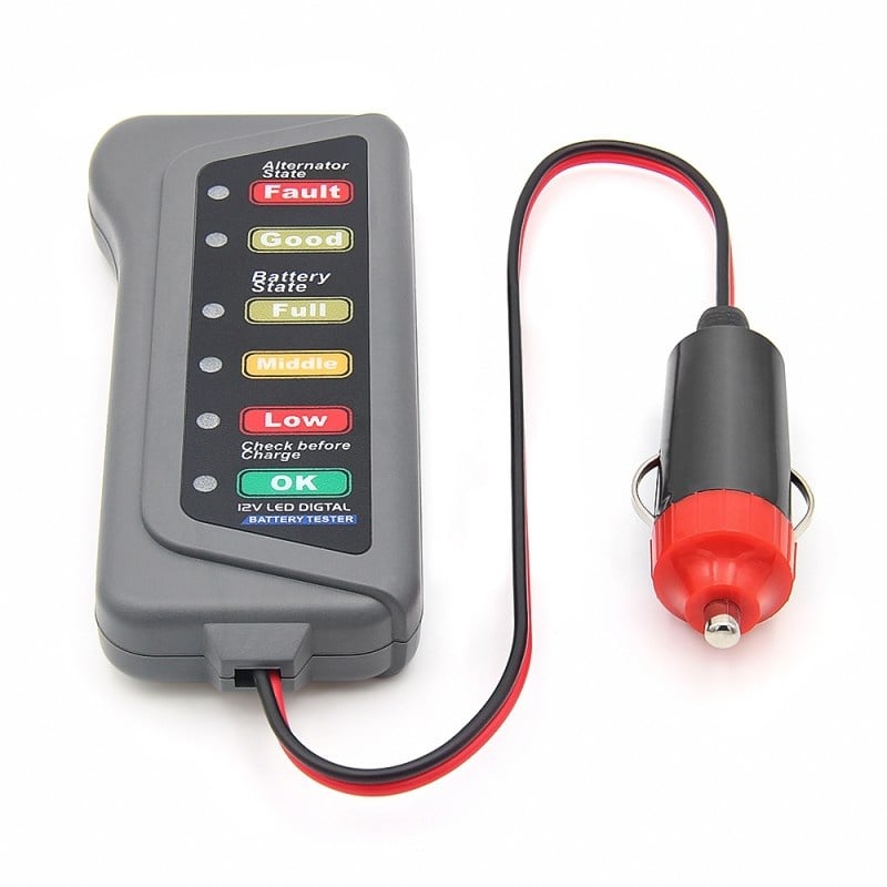 Tester Baterie si Alternator Auto Techstar® , Conectare la priza auto, 12V, Usor de utilizat - 1 | YEO