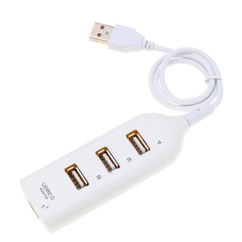 USB Hub Techstar® HB2, USB 2.0 High Speed, 4 Port USB2.0, Alb - 1 | YEO