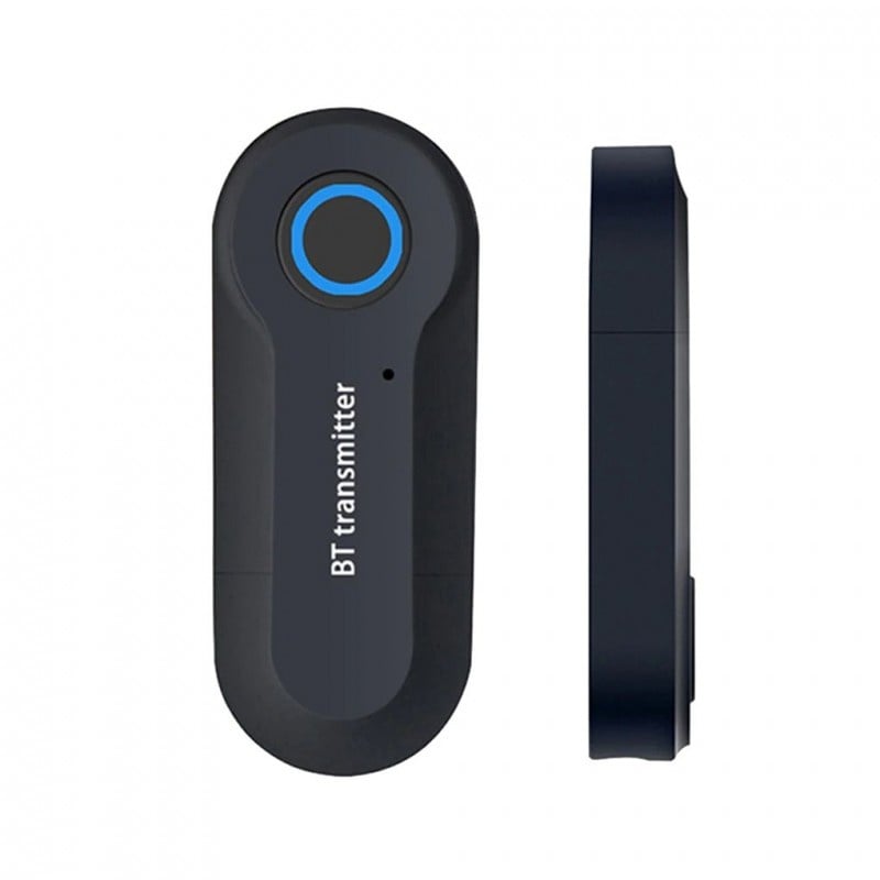 Adaptor Audio Bluetooth Techstar® T12, Bluetooth 5.0, Microfon Incorporat, AUX 3.5 mm, Hands Free, pentru PC/TV/Auto, Negru - 1 | YEO